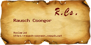Rausch Csongor névjegykártya